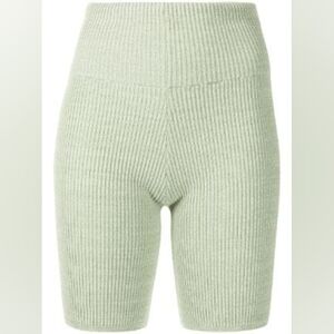 9. NWT ANNA QUAN BOBBY RIB KNIT SHORTS IN SAGE SIZE XS